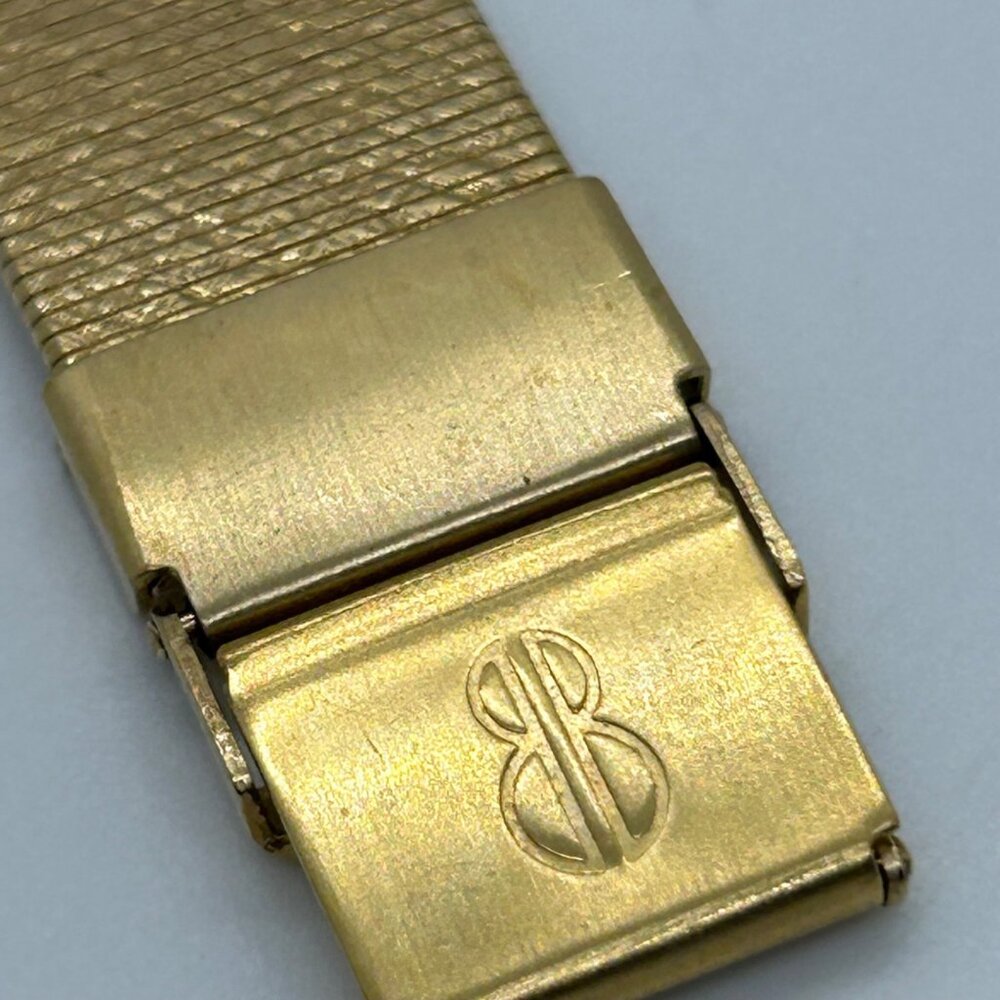 Bill Blass Vintage Quartz Watch Gold-ToneTextured Dial Retro 90s Working READ - Picture 9 of 16